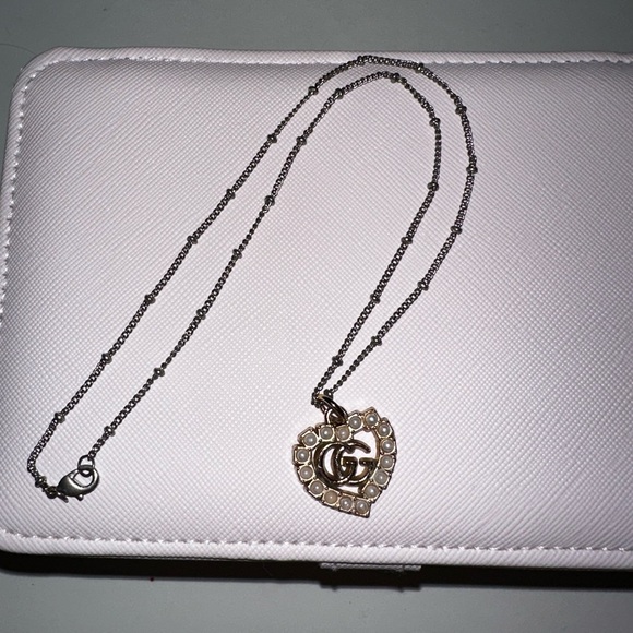 GUCCI | Upcycled ReWorked Gucci Pearl Double G Necklace - Picture 2 of 5